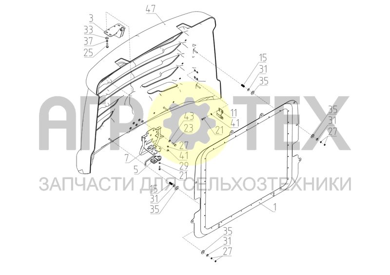 Чертеж Капот (КСУ-2.40.00.030)